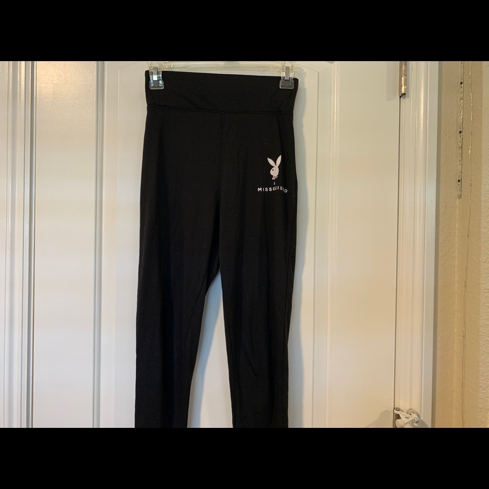 Black Missguided x Playboy leggings